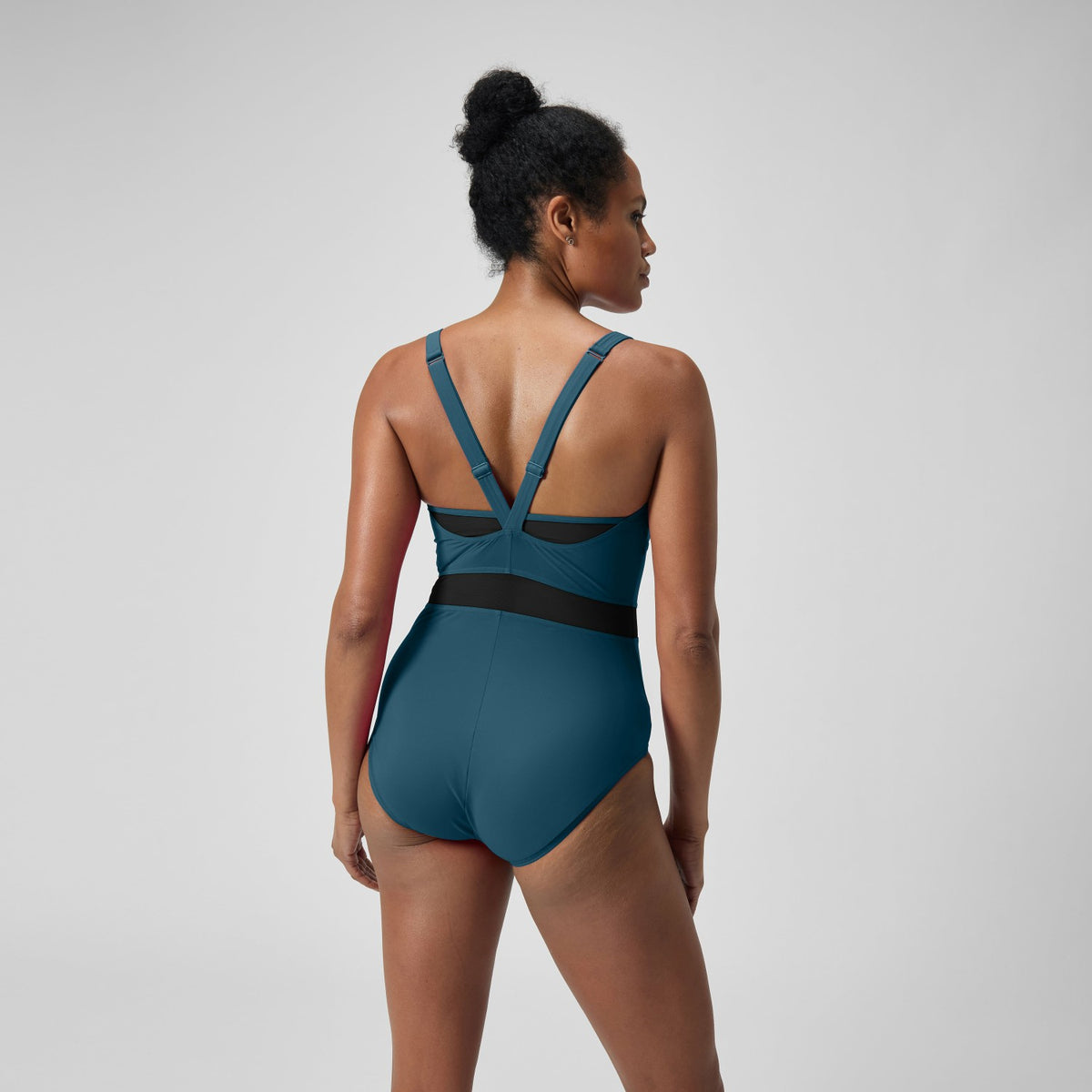 Shaping LuniaGlow Swimsuit DarkTeal/Black | Speedo
