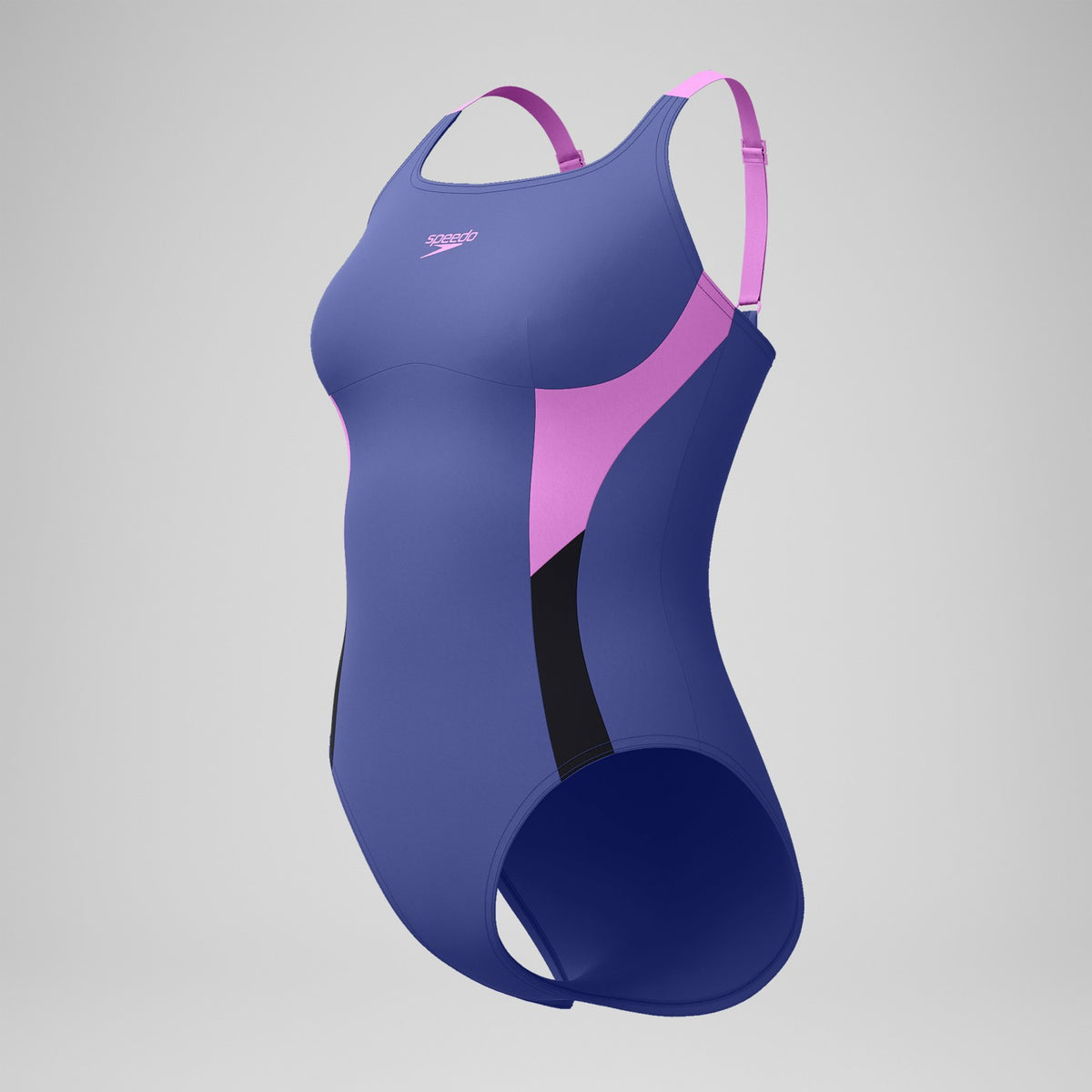 Shaping Solid Splice Swimsuit Purple/Pink | Speedo