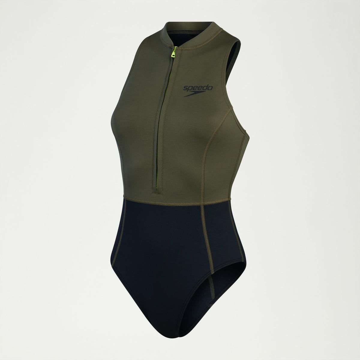 Sleeveless Thermal Swimsuit Black/Green | Speedo
