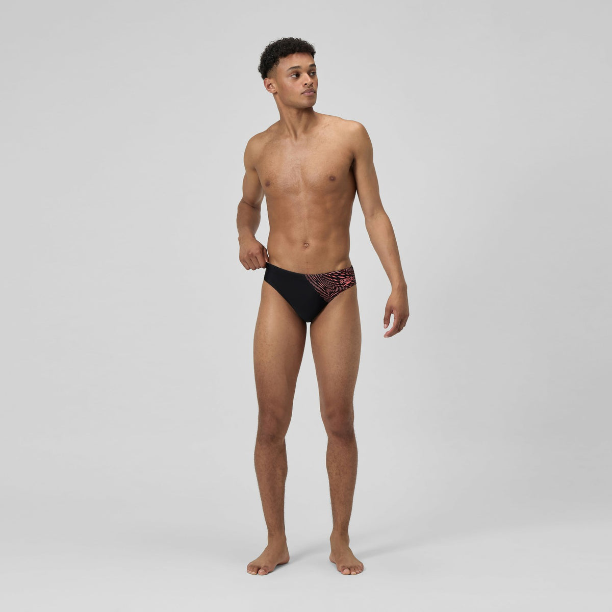 Medley Logo Brief Black/Coral | Speedo