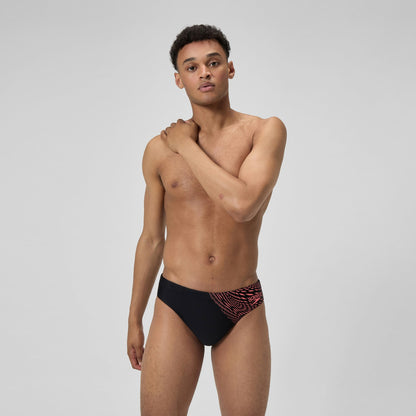 Medley Logo Brief Black/Coral | Speedo