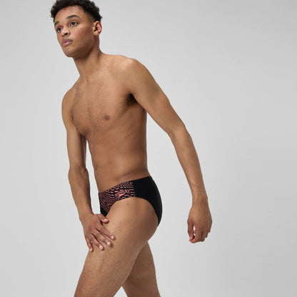 Medley Logo Brief Black/Coral | Speedo