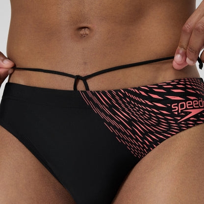 Medley Logo Brief Black/Coral | Speedo