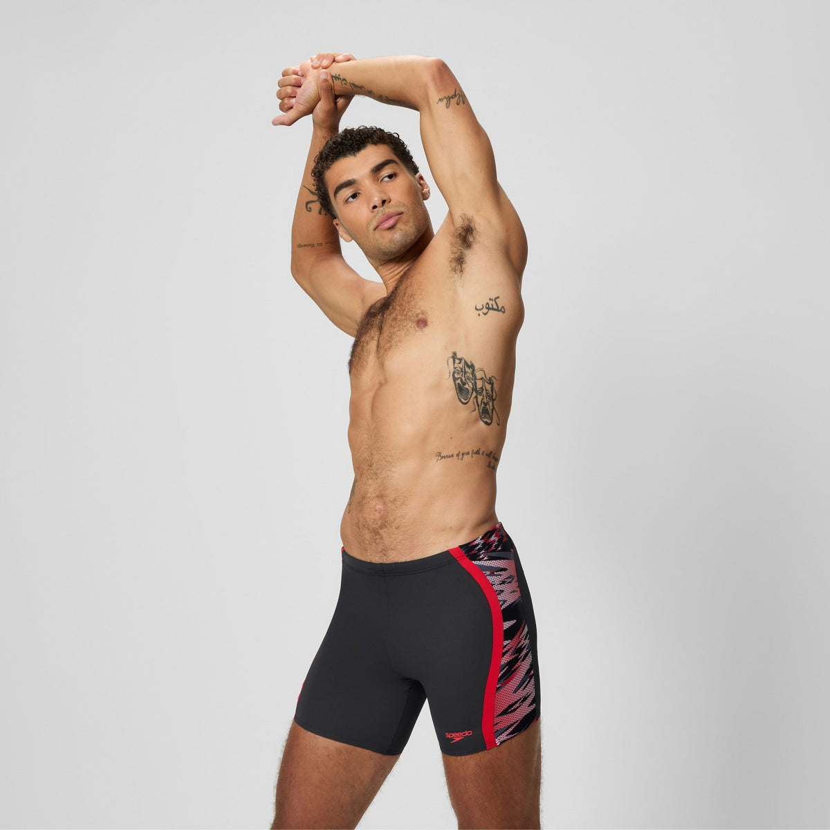 Hyperboom Splice Mid Jammer Black/Red | Speedo