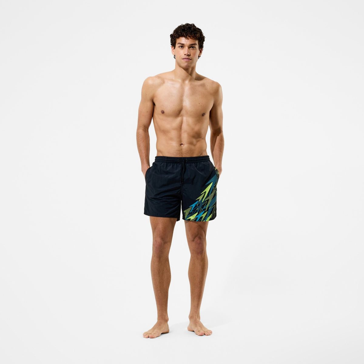 Medley Logo Swim Shorts Black/Green | Speedo