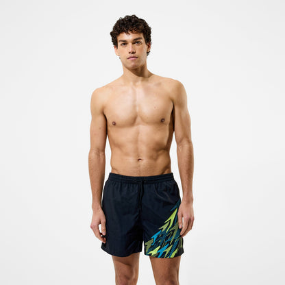 Medley Logo Swim Shorts Black/Green | Speedo