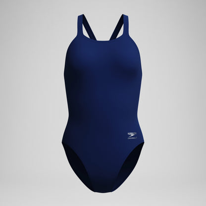 Solid Leaderback Swimsuit Navy | Speedo