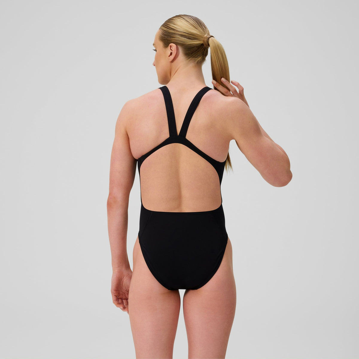 Solid Leaderback Swimsuit Black | Speedo