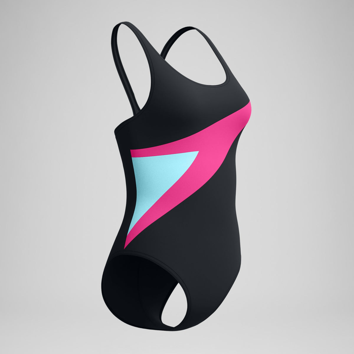 Hyperboom Butterfly Back Swimsuit Black/Pink | Speedo