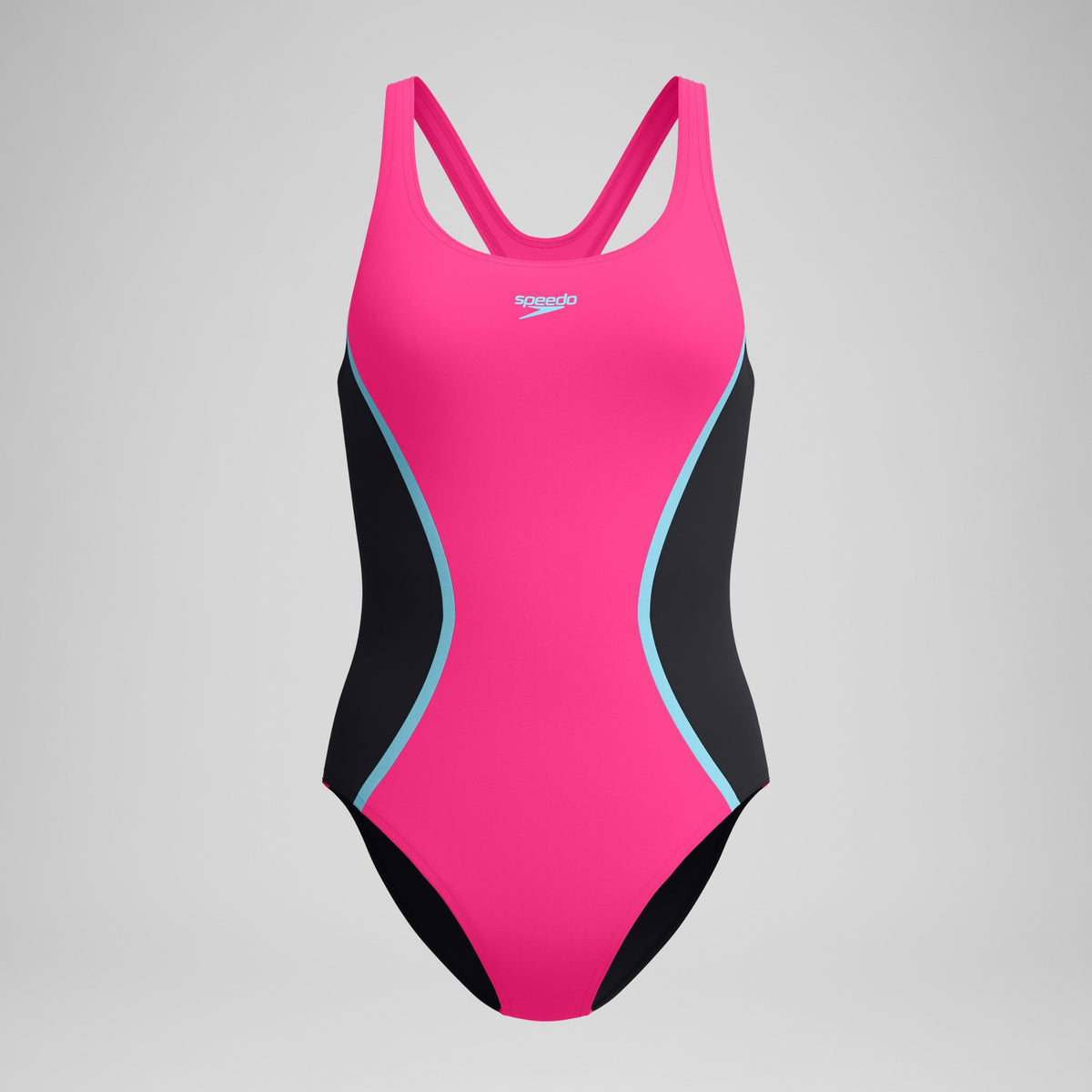 Medalist Solid Splice Swimsuit Pink | Speedo