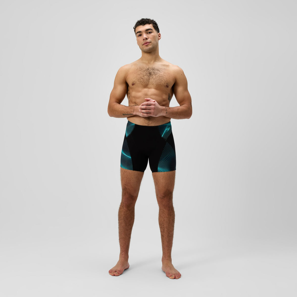 Endurance+ MAX Compression Mid Jammer Black/Turquoise | Speedo
