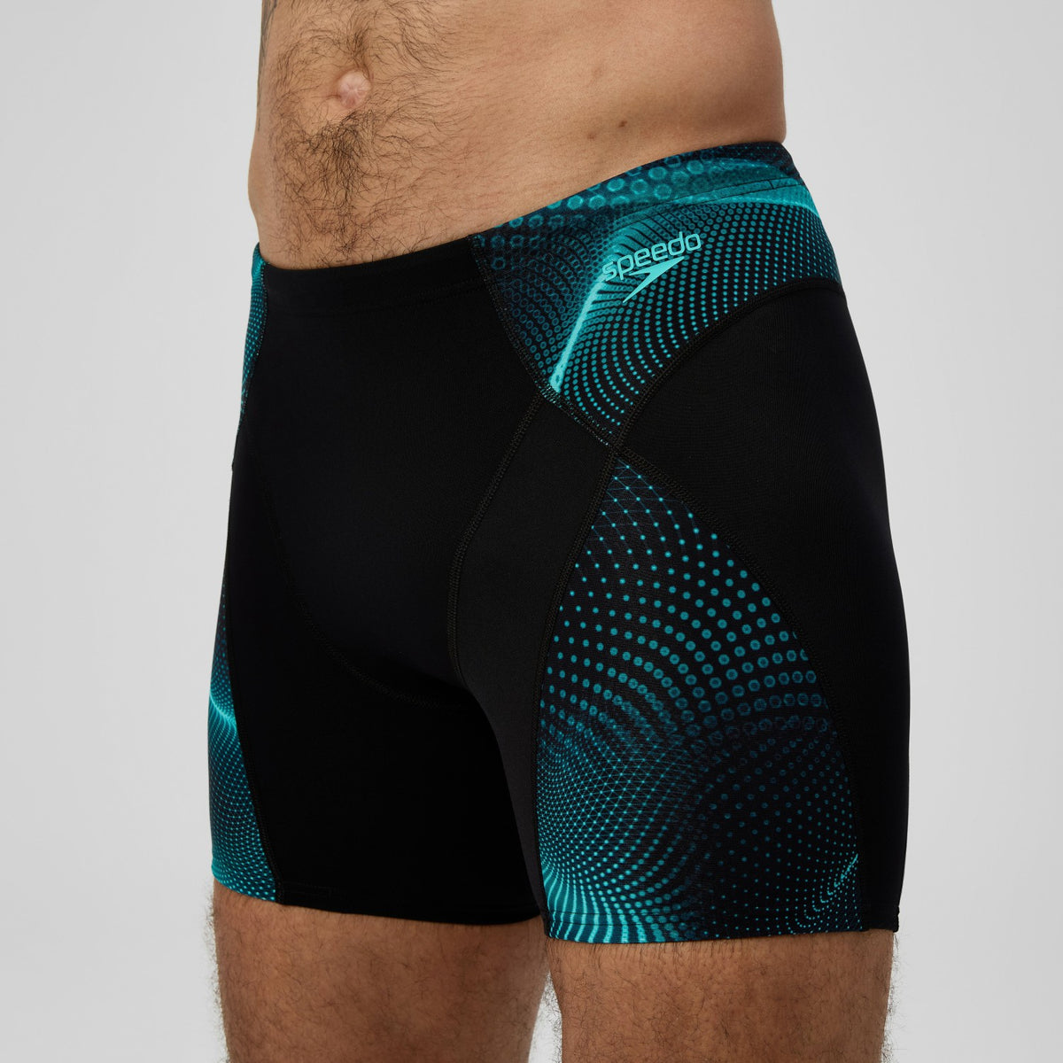 Endurance+ MAX Compression Mid Jammer Black/Turquoise | Speedo