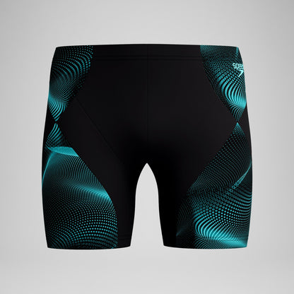 Endurance+ MAX Compression Mid Jammer Black/Turquoise | Speedo
