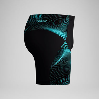 Endurance+ MAX Compression Mid Jammer Black/Turquoise | Speedo