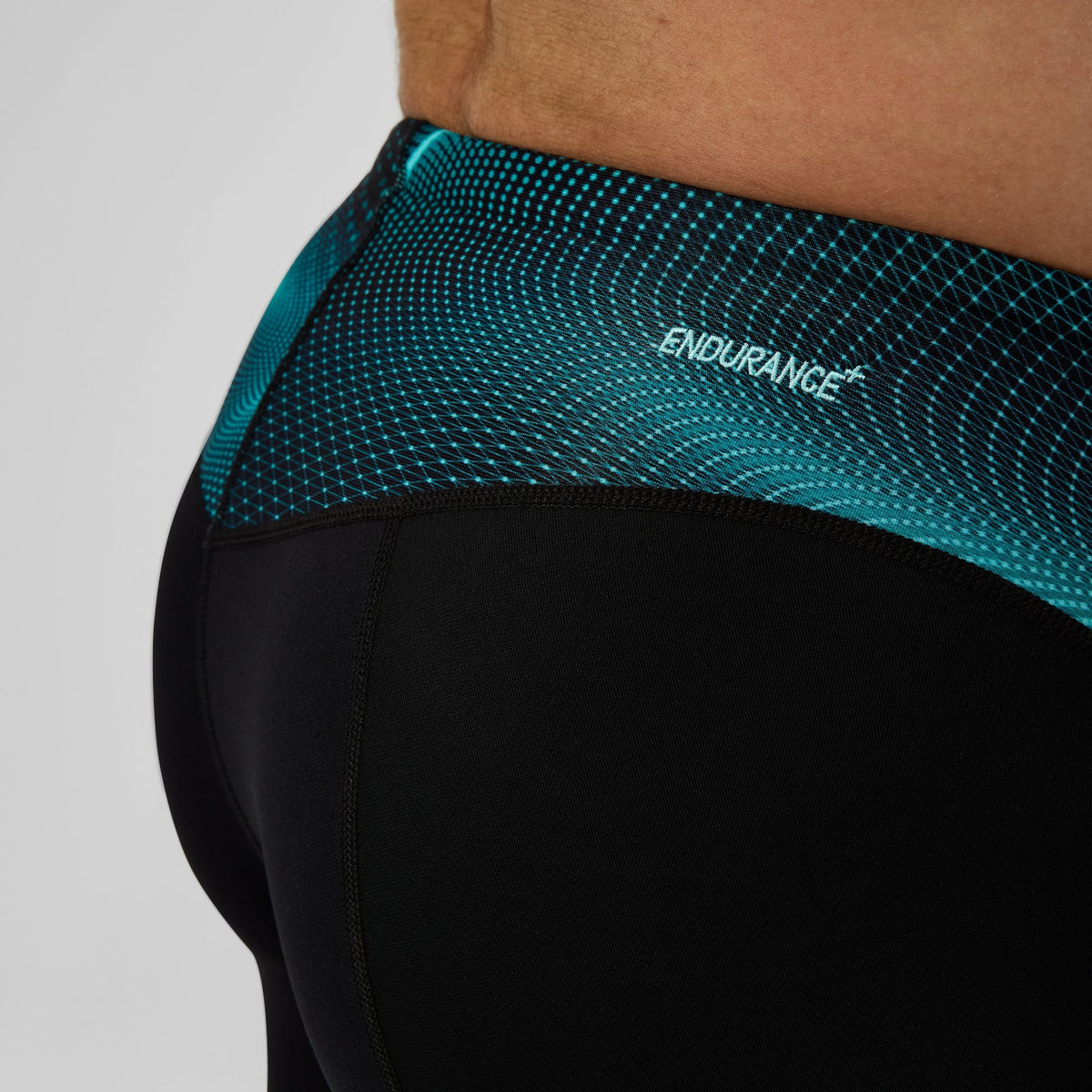 Endurance+ MAX Compression Mid Jammer Black/Turquoise | Speedo