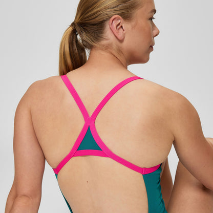 Club Training Turnback Swimsuit Teal | Speedo