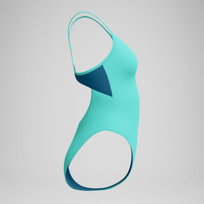 Solid Racerback Swimsuit Turquoise | Speedo