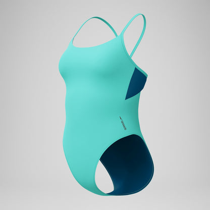 Solid Racerback Swimsuit Turquoise | Speedo
