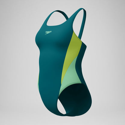 Colourblock 2.0 Swimsuit Green | Speedo