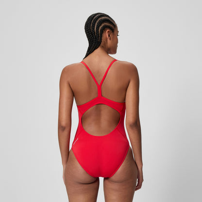 Endurance+ Logo Thinstrap Swimsuit Red | Speedo