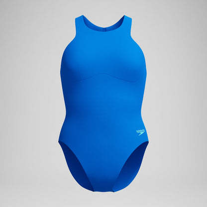 Racerback Zip Swimsuit Blue | Speedo