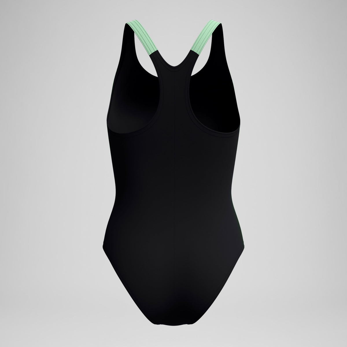Placement Laneback Swimsuit Black/Green | Speedo