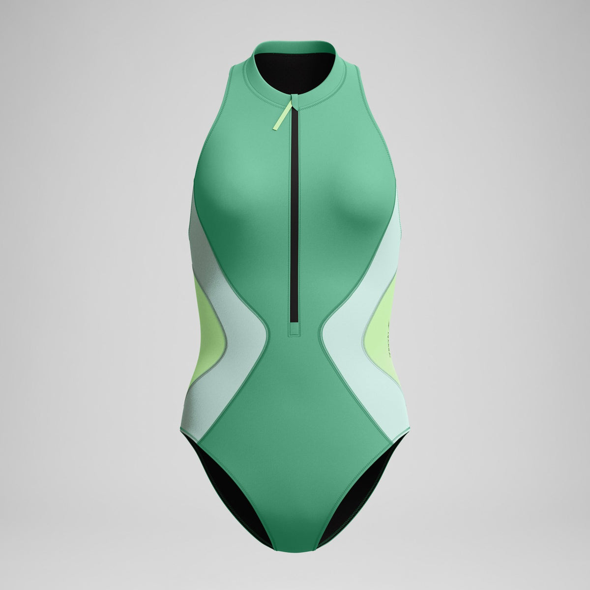 Ocean Flex Zip Swimsuit Green | Speedo