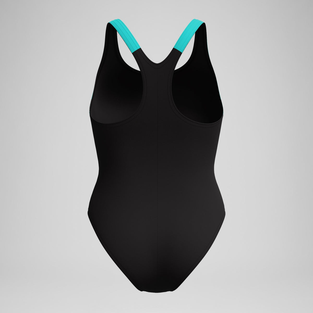 HyberBoom Splice Racerback Swimsuit Black/Turquoise | Speedo
