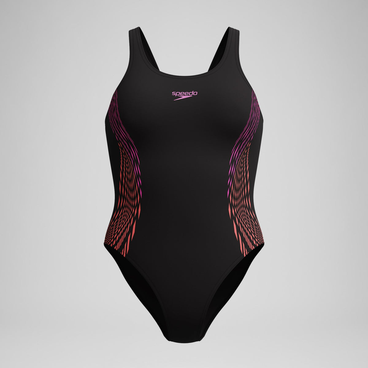 Placement Muscleback Swimsuit Black/Pink | Speedo