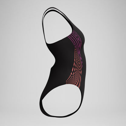 Placement Muscleback Swimsuit Black/Pink | Speedo