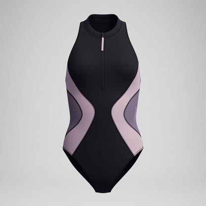 Colourblock Swimsuit Black/Dark Grey | Speedo