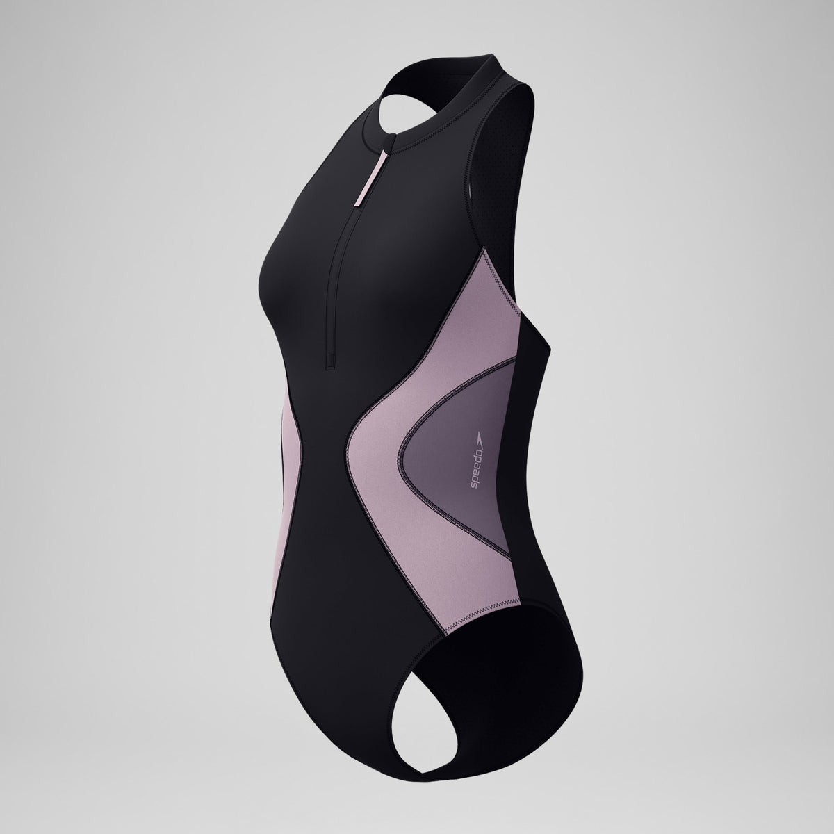 Colourblock Swimsuit Black/Dark Grey | Speedo