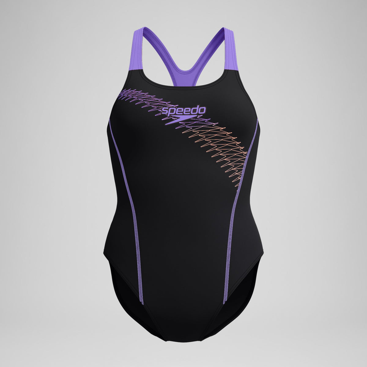 Medley Logo Swimsuit Black/Peach | Speedo