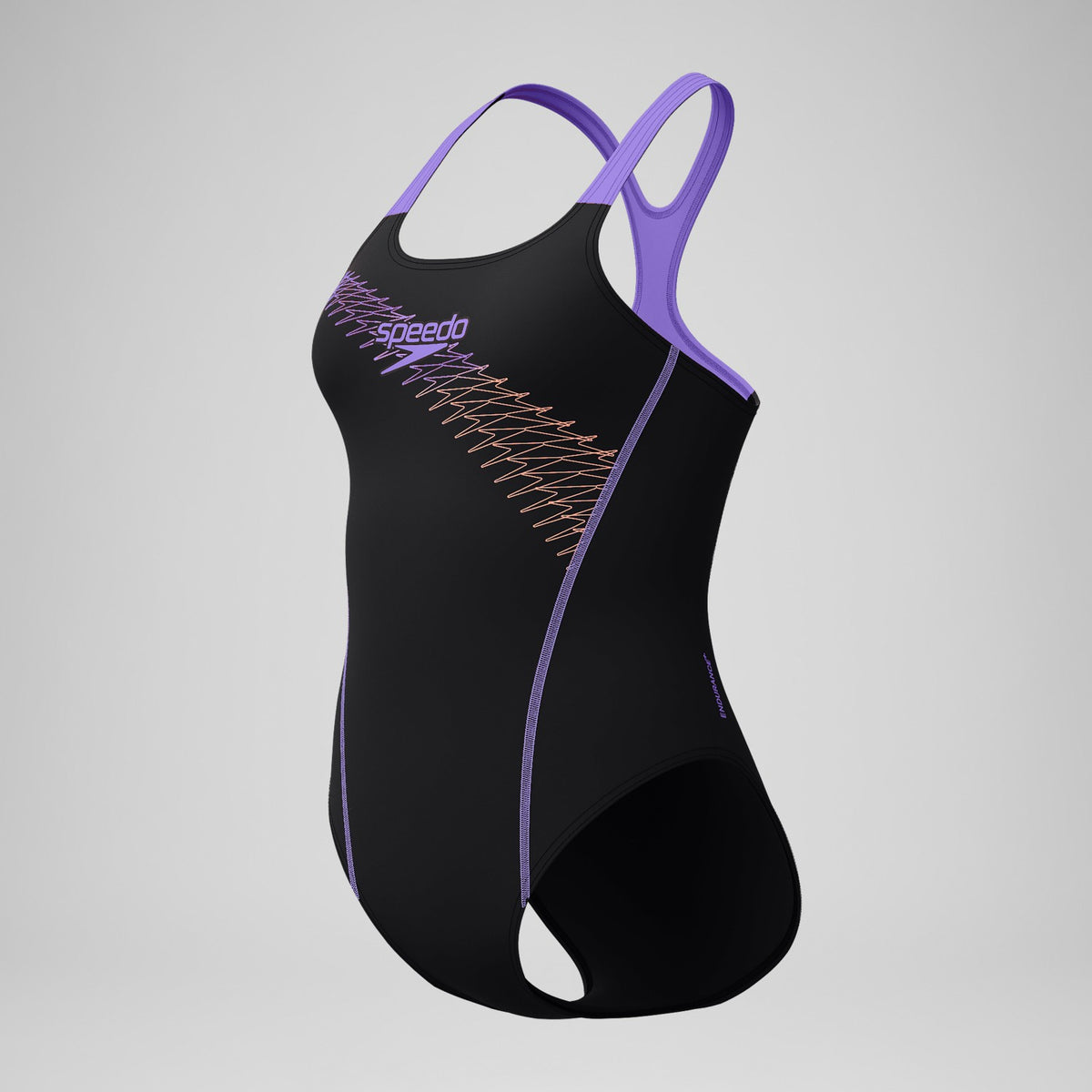 Medley Logo Swimsuit Black/Peach | Speedo