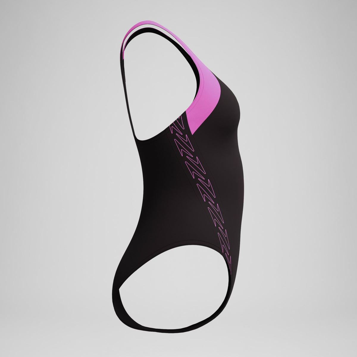 HyberBoom Splice Racerback Swimsuit Black/Pink | Speedo