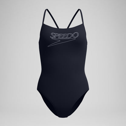 Endurance+ Logo Thinstrap Swimsuit Black | Speedo