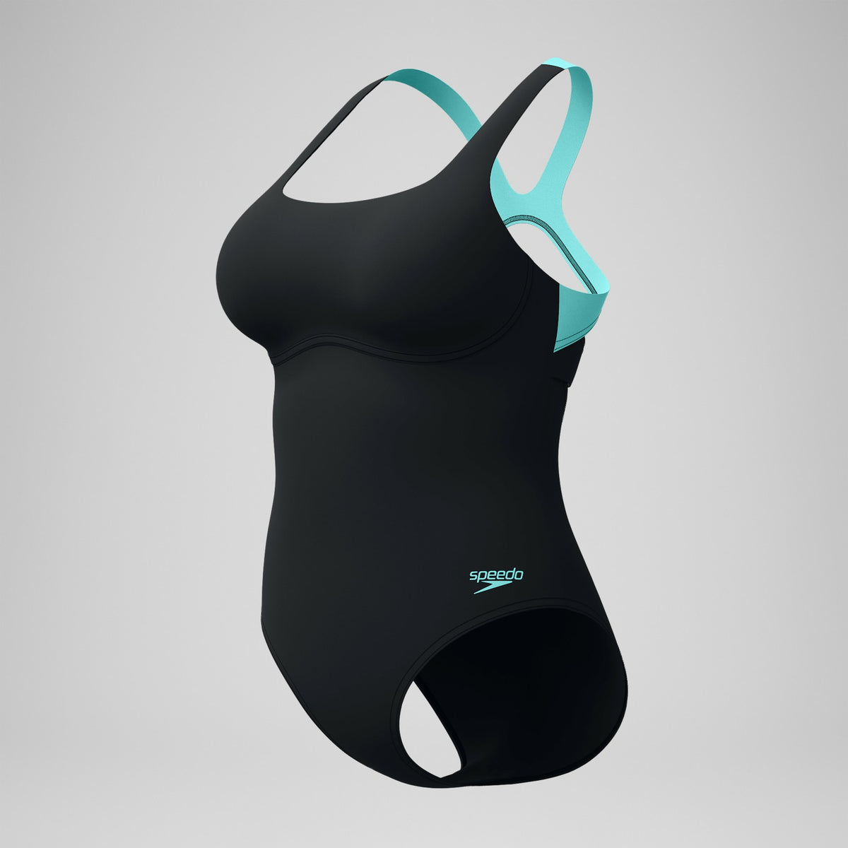 Racerback Swimsuit Black/Green | Speedo