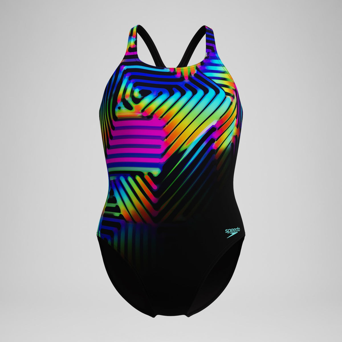 Digital Printed Medalist Swimsuit Black | Speedo