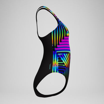 Digital Printed Medalist Swimsuit Black | Speedo