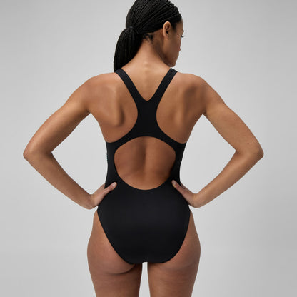 Medalist Printed Swimsuit Black/Green | Speedo