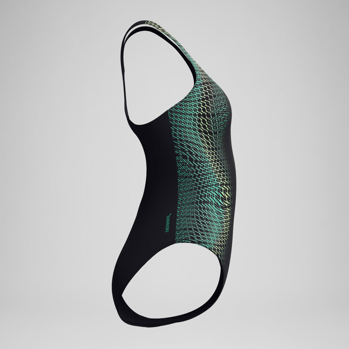 Medalist Printed Swimsuit Black/Green | Speedo
