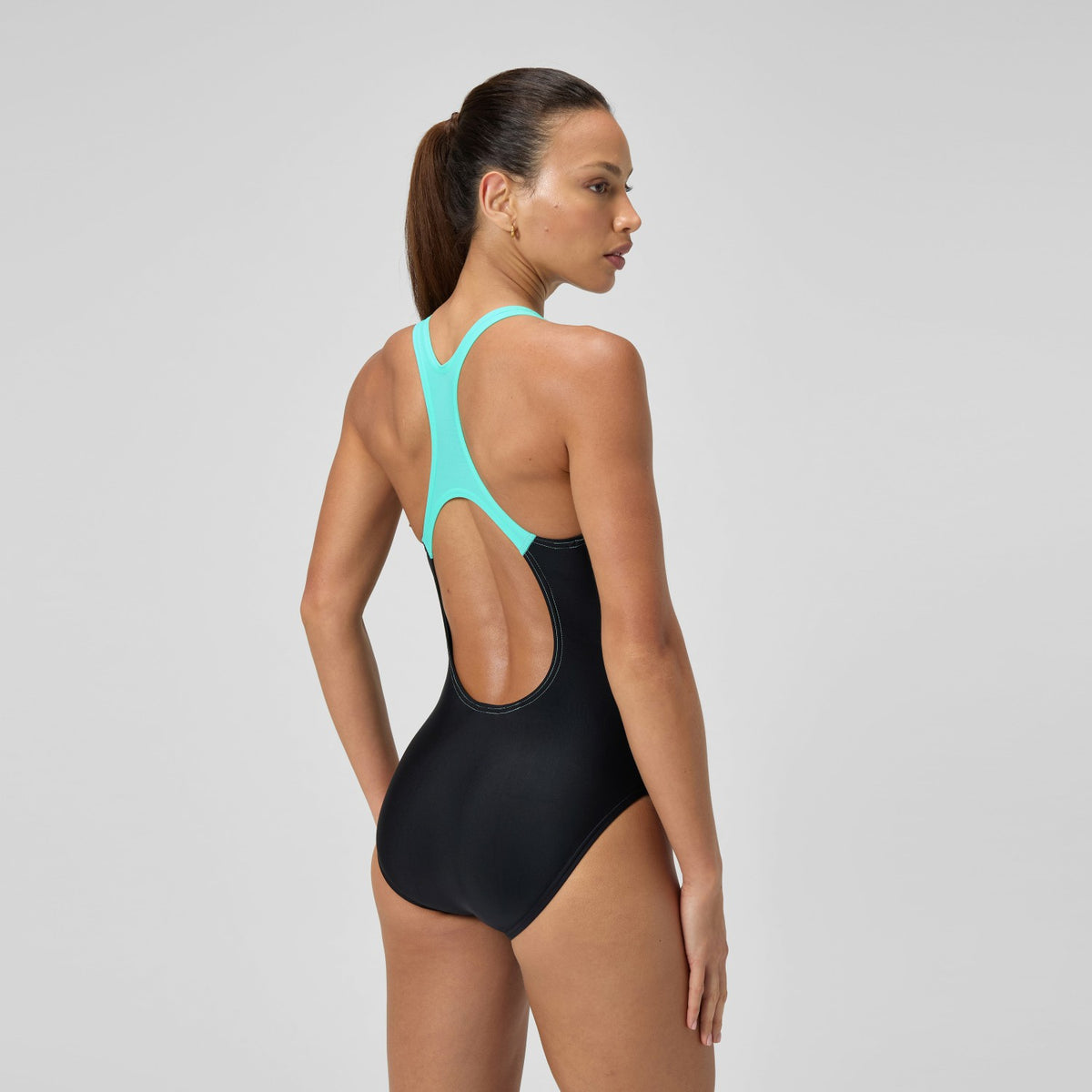 Medley Logo Swimsuit Black/Turquoise | Speedo