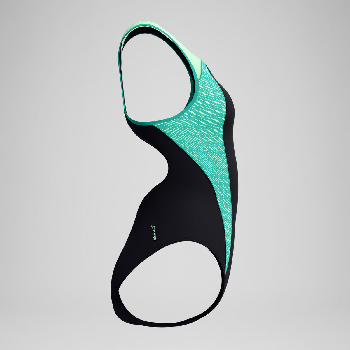 Placement Laneback Swimsuit Black/Turquoise | Speedo
