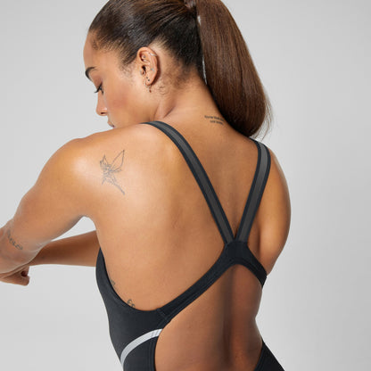 V Class Movement Back Swimsuit Black/Grey | Speedo