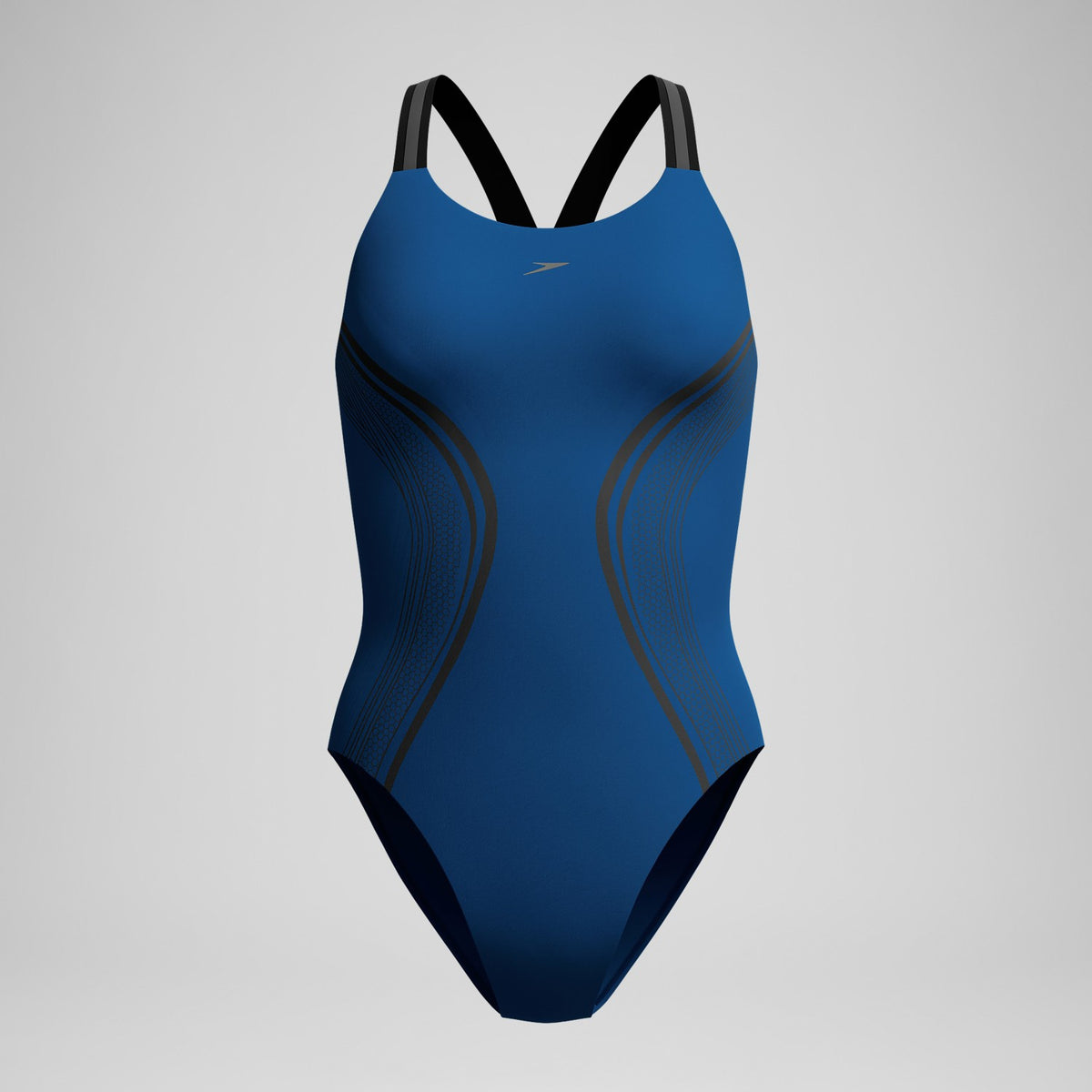 V Class Printed Performance Back Swimsuit Blue | Speedo