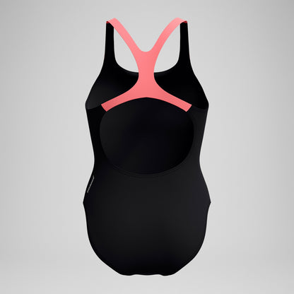 Medley Logo Swimsuit Black/Coral | Speedo