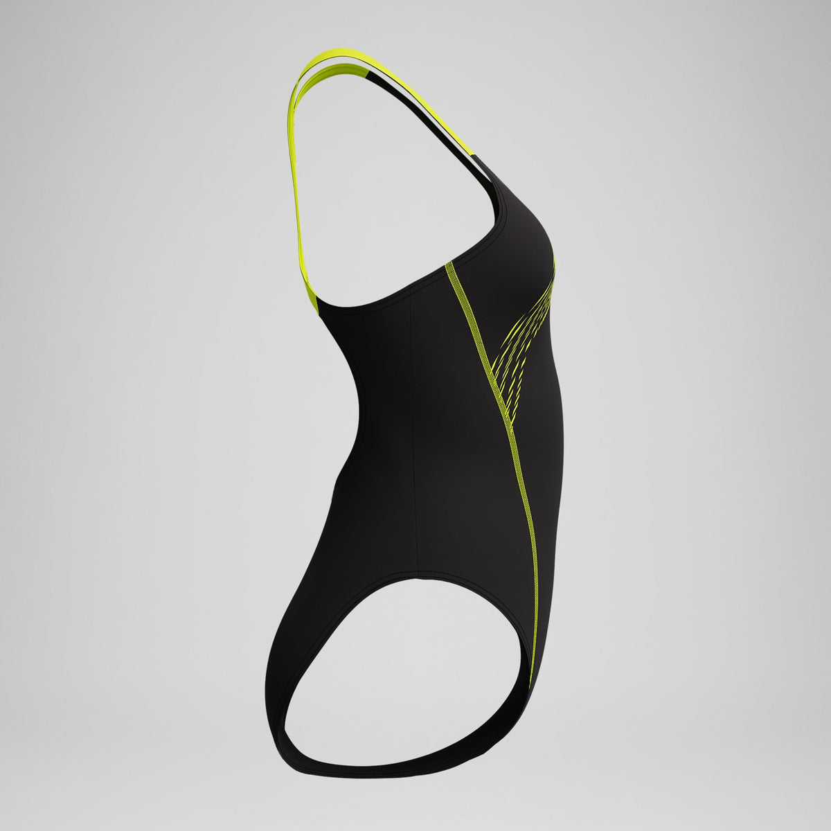 Medley Logo Swimsuit Black/Yellow | Speedo