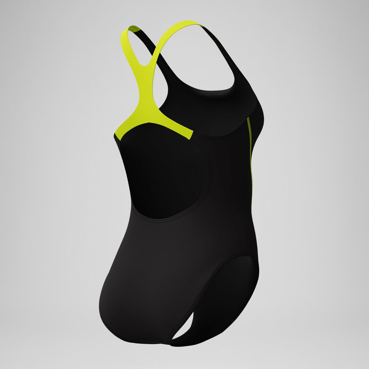 Medley Logo Swimsuit Black/Yellow | Speedo