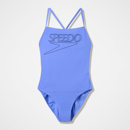 Endurance+ Logo Thinstrap Swimsuit Blue | Speedo