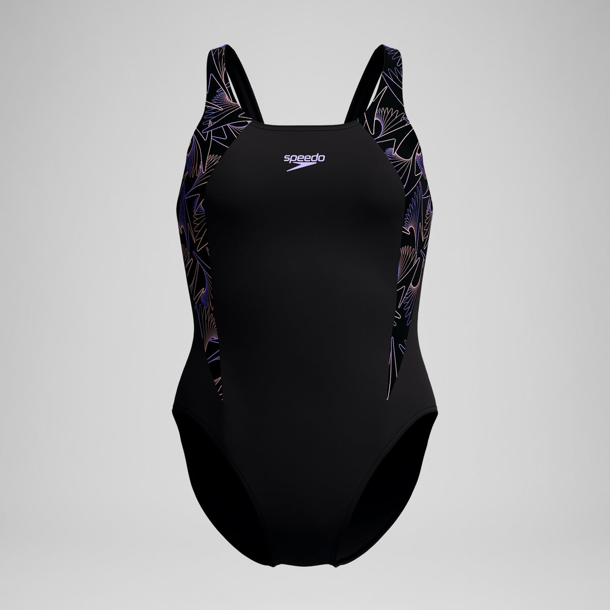 Hyperboom Splice Muscleback Swimsuit Black/Peach | Speedo